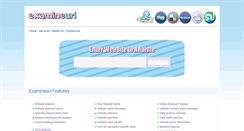 Desktop Screenshot of examineurl.com